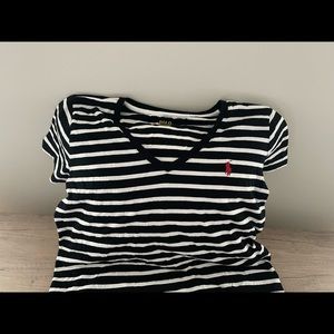 Polo by Ralph Lauren Striped V-Neck Shirt